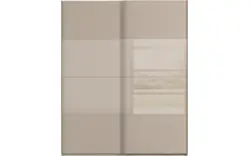 Goossens kledingkast finca combi glans mat glas bruin hoogwaardig meubelplaat - 8244384-{merk}-finca-combi-sts-bruin-schuifdeuren-02